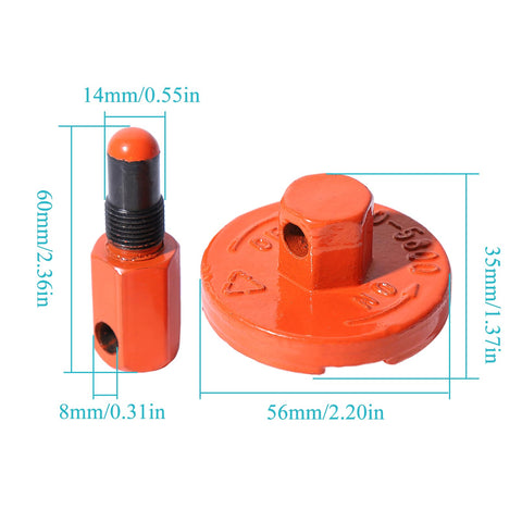 Atunee chainsaw clutch tool aids precise disassembly on Husqvarna Rancher models.