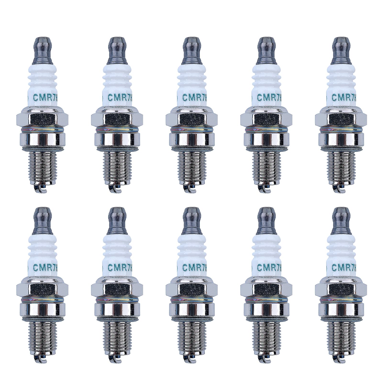 Atunee CMR7H spark plug close-up for Husqvarna compatibility.