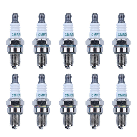 Atunee CMR7H spark plug close-up for Husqvarna compatibility.