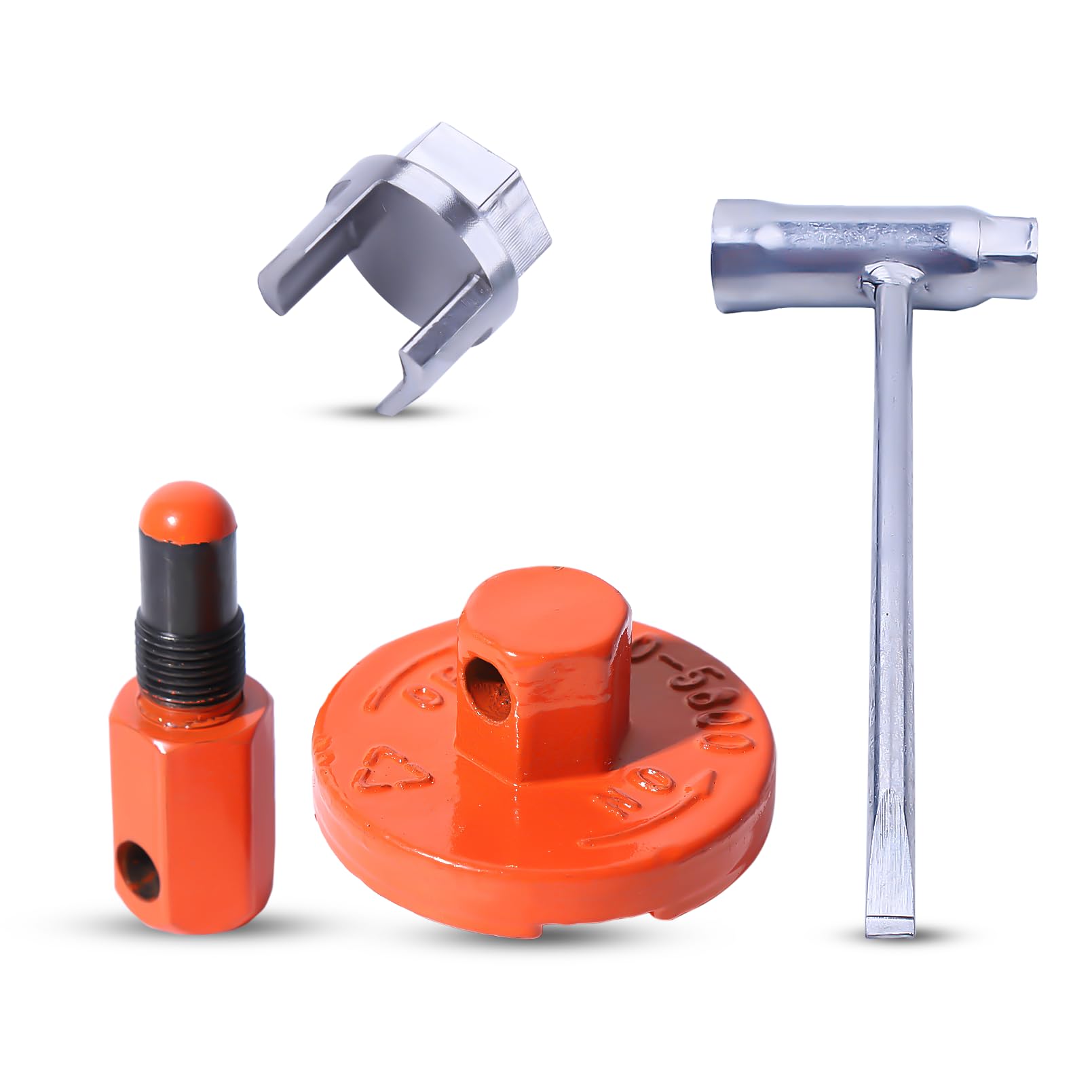 Atunee piston stop for Husqvarna Rancher keeps flywheel secure during clutch work.