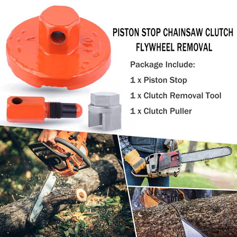 Atunee precision tools shown in use for piston stop and clutch work