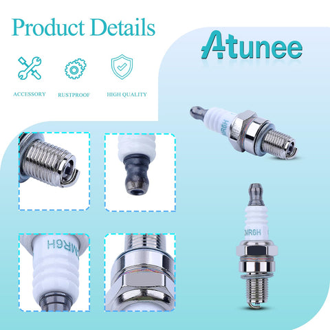 Atunee spark-plug closeup showing robust metal construction