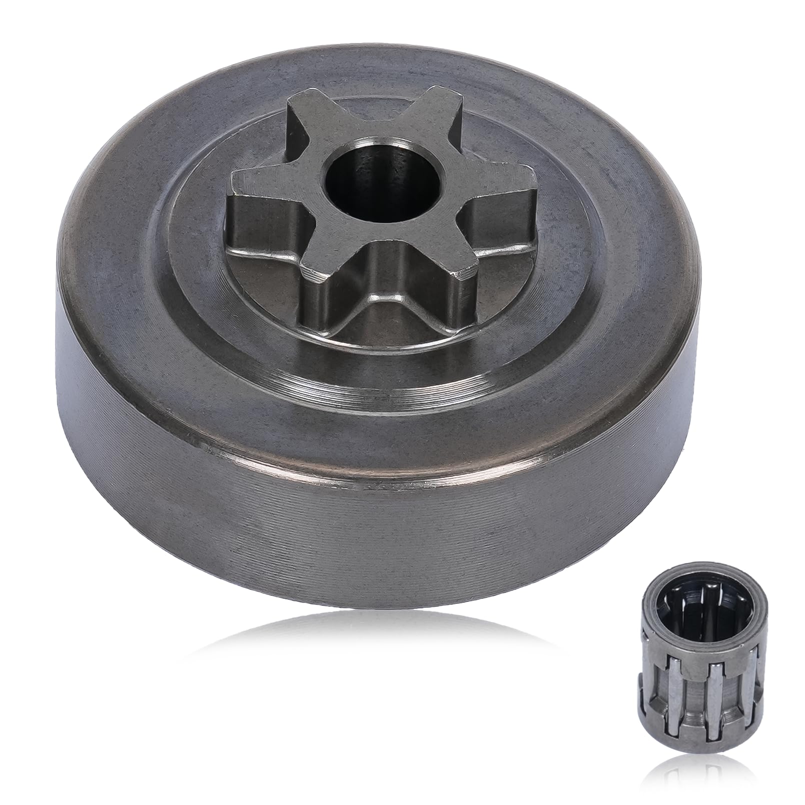 Atunee sprocket clutch drum for Echo CS-310 – front view shows 3/8 inch 6T durability