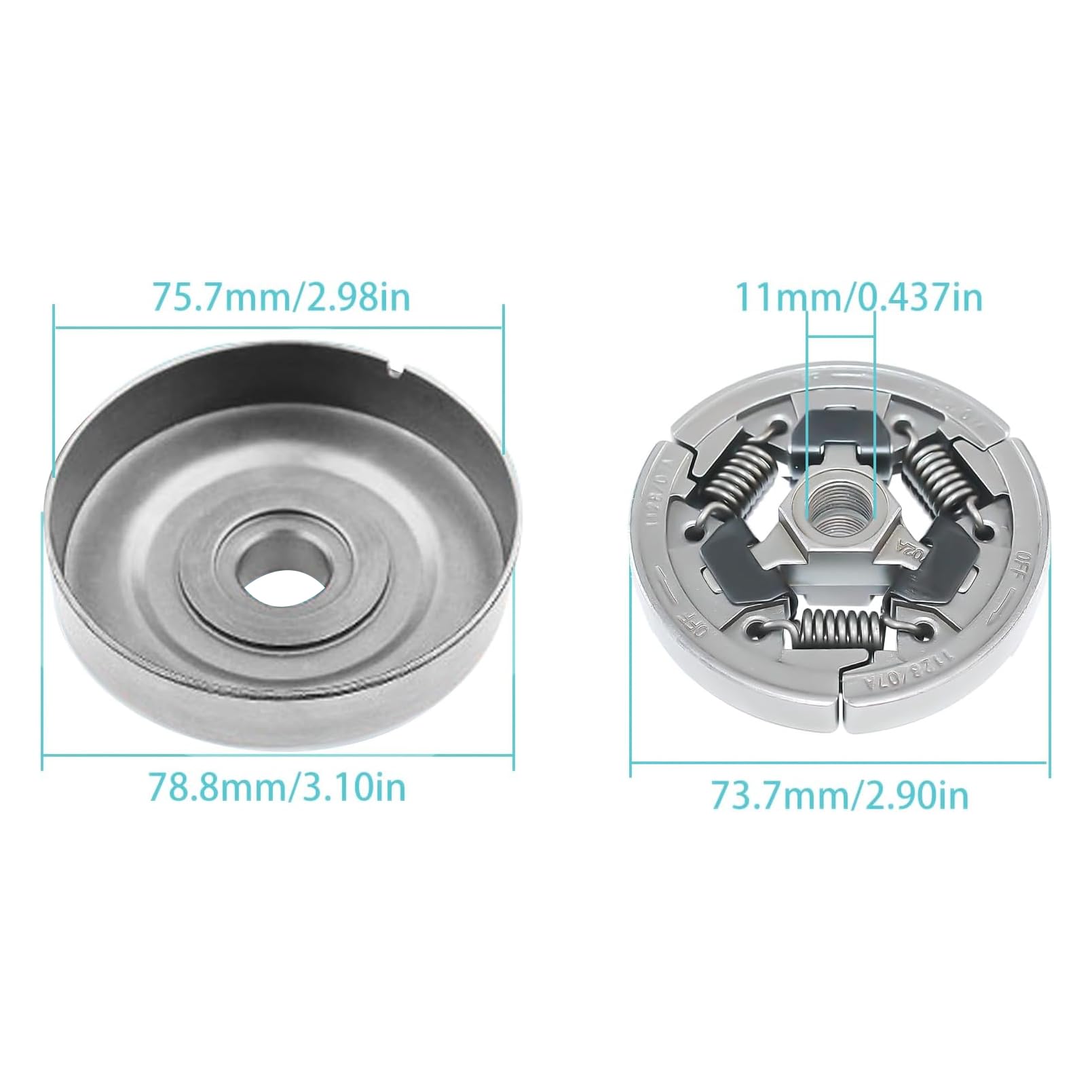 Atunee sprocket rim oil pump kit for Stihl MS models supports smooth cutting cycles.