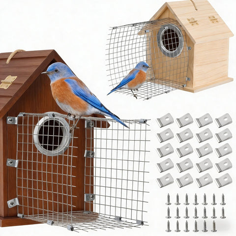 Atvkov bluebird predator guards front view protecting the nest entry