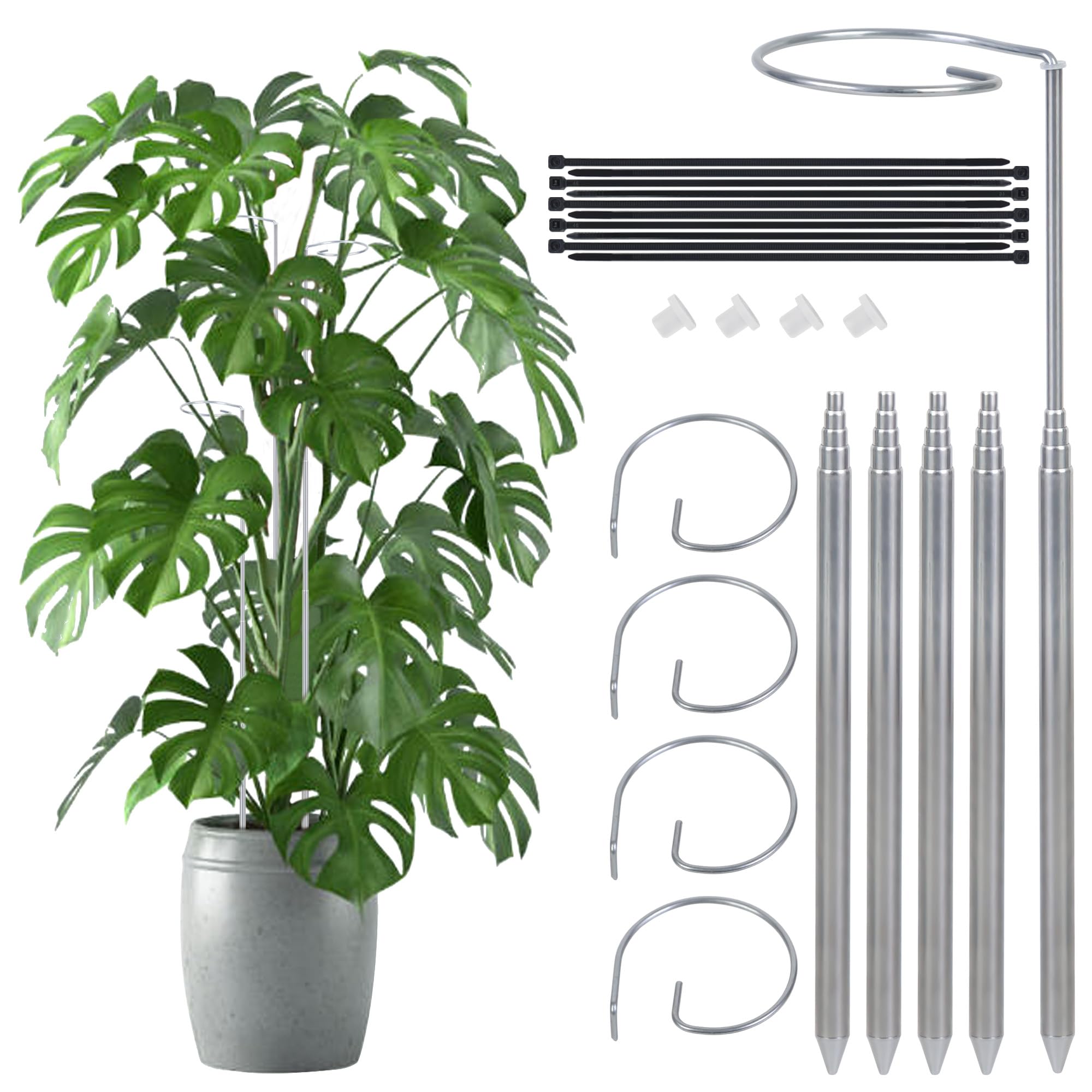 Atvkov extendable plant stake 7in-24in supports growth at every stage.