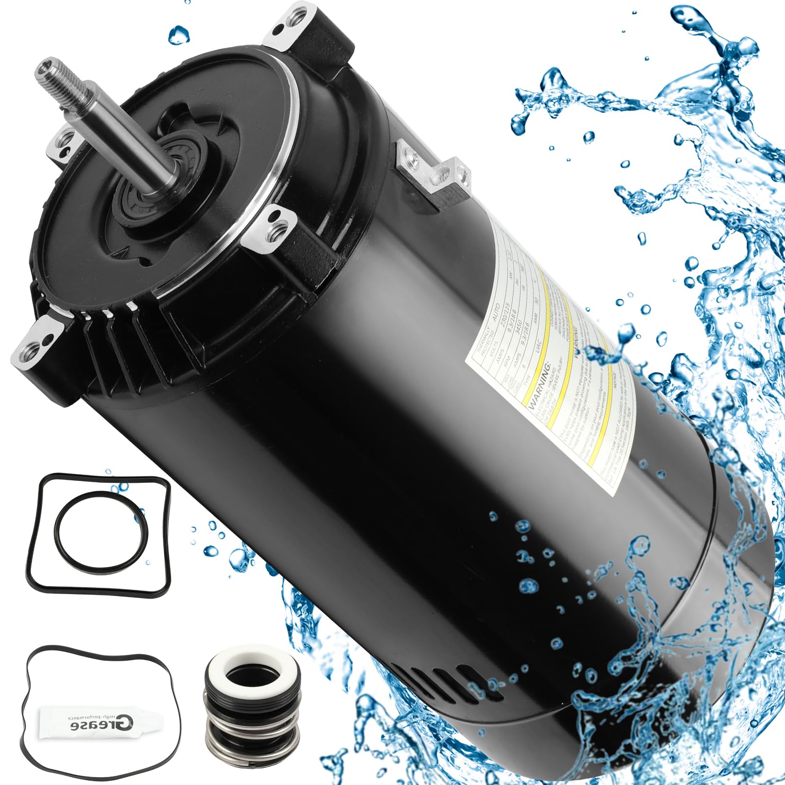 ATVMaster UST1152 front view showing compact rugged motor design for pool use