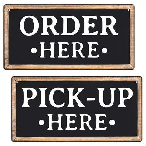 ATX Custom Signs Order Here sign 6x12 enhances clear directions indoors and outdoors.
