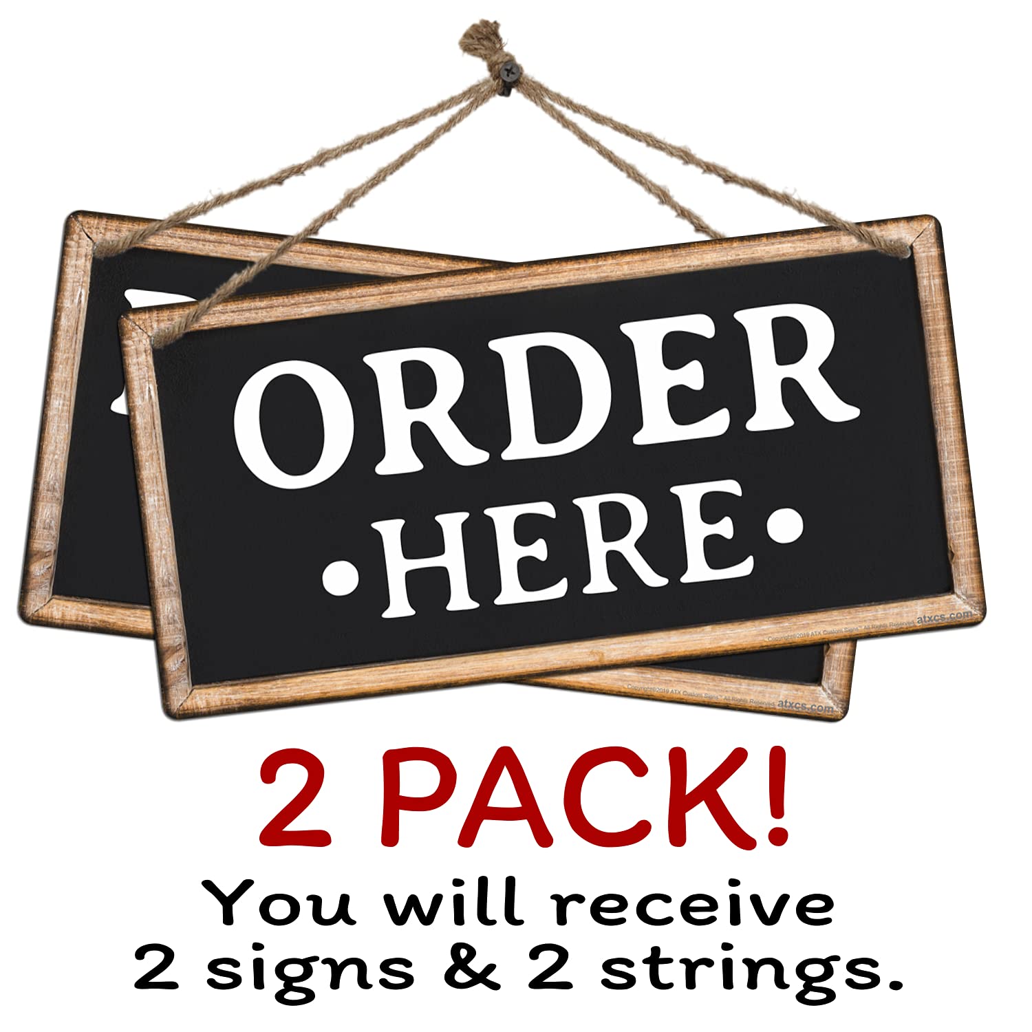 ATX Custom Signs Pick Up Here sign 6x12 speeds customer pickups.