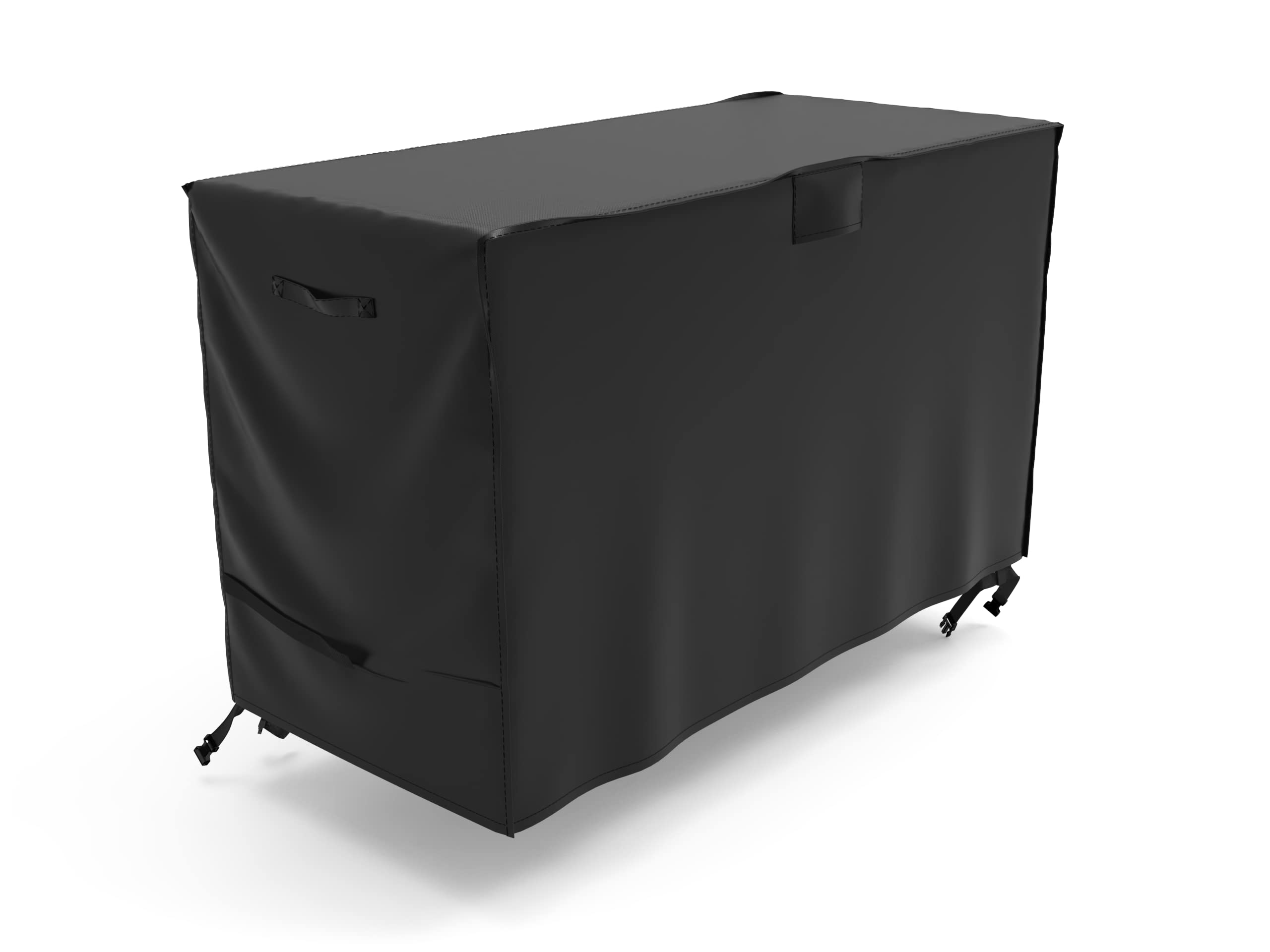 ATYARD cover side view showing secure straps for windy conditions.