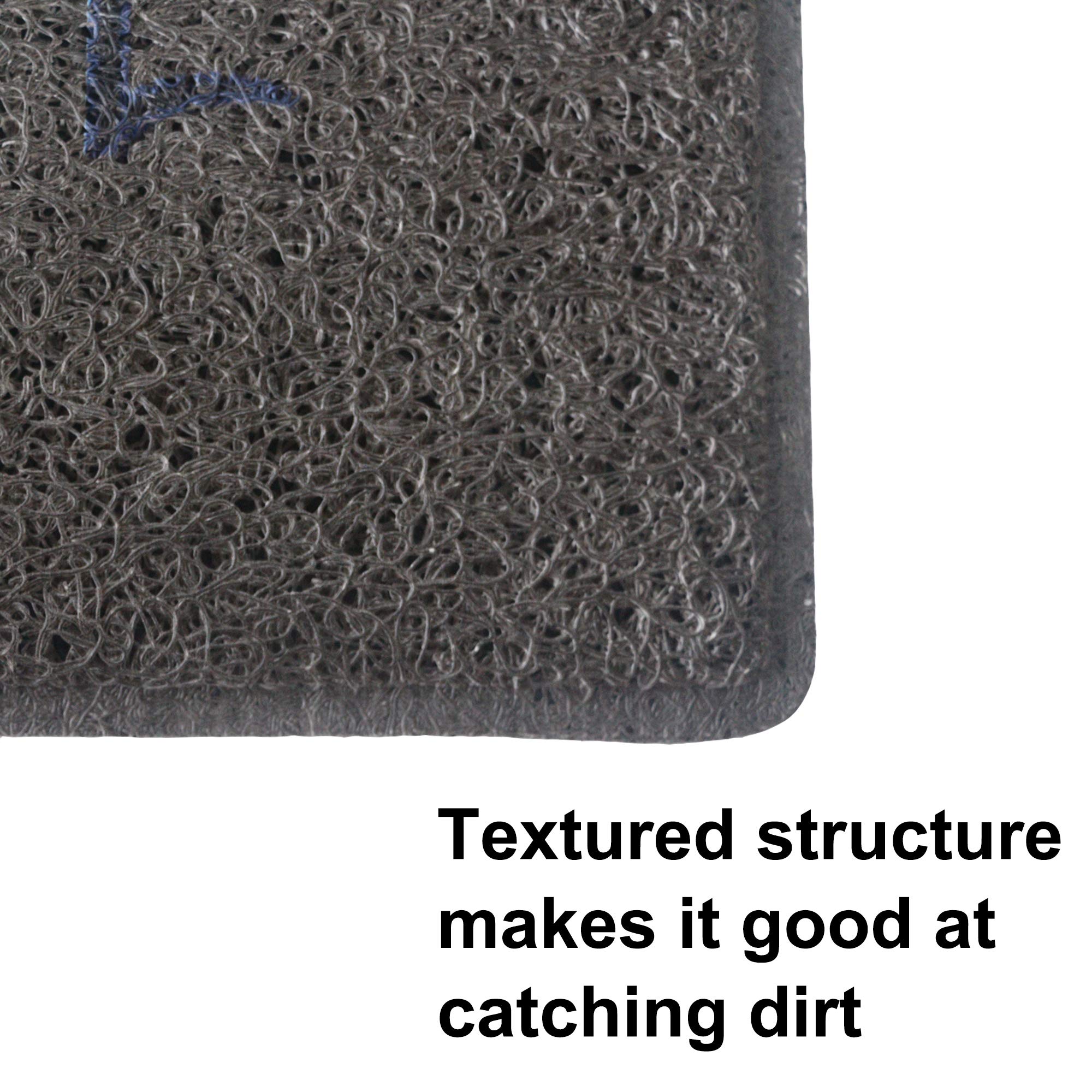 Aucuda entryway rug adds personality while trapping dust.