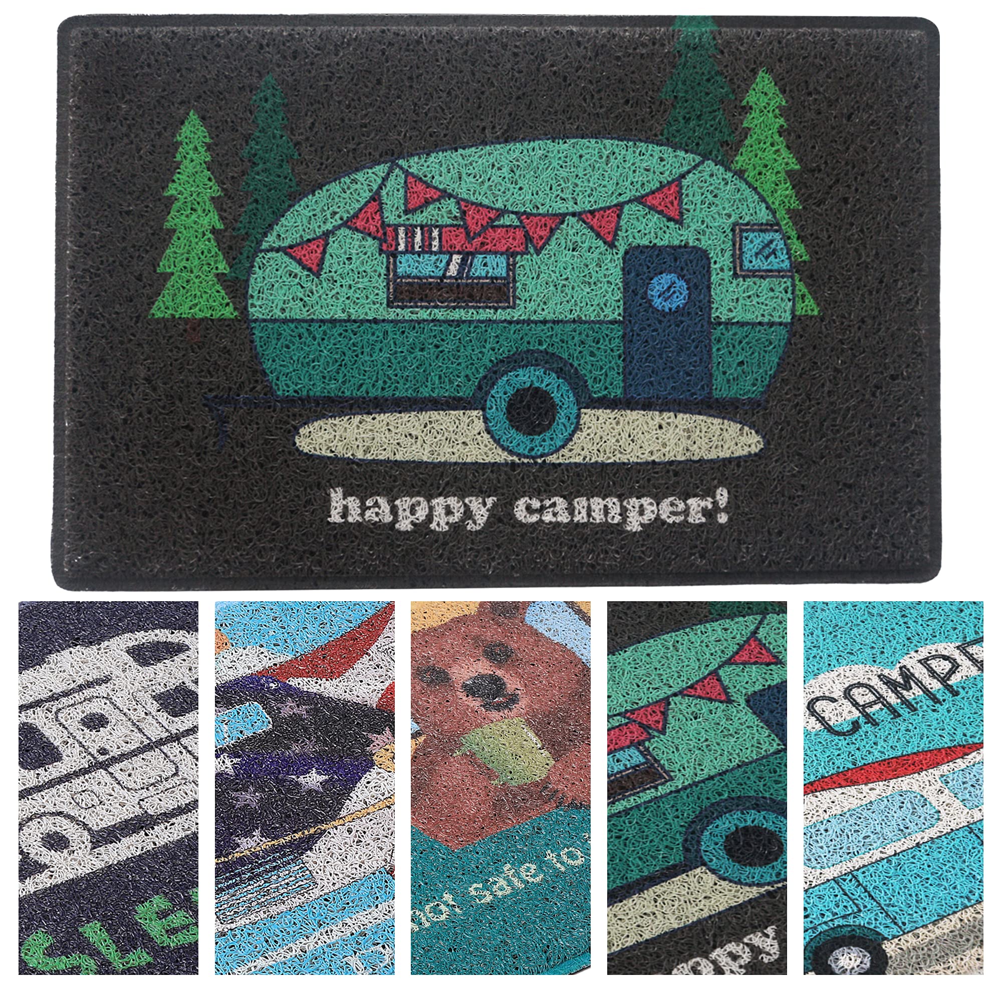 Aucuda RV entrance mat withstands UV exposure and heavy traffic.