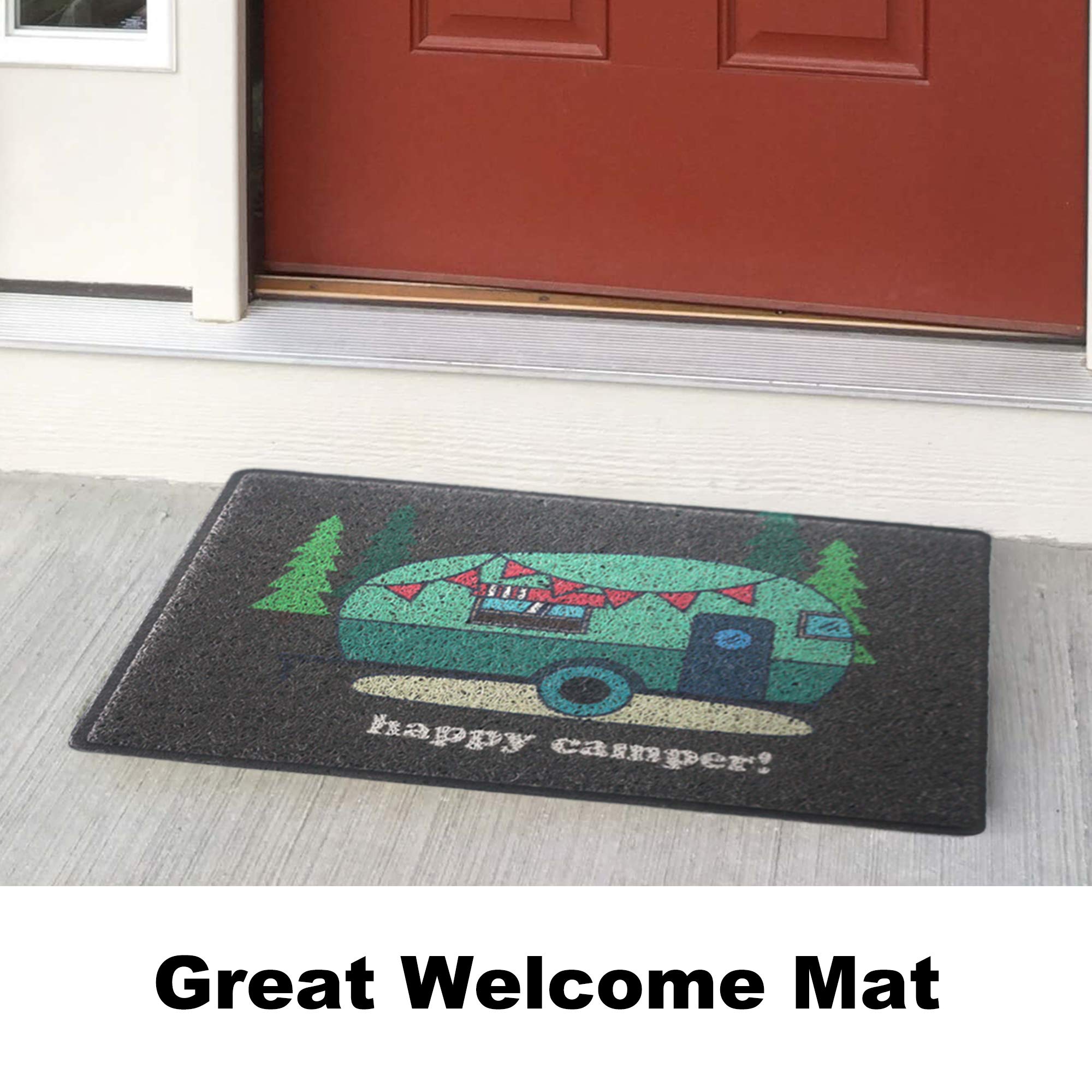 Aucuda dirt-trap mat helps keep RV and home floors clean.