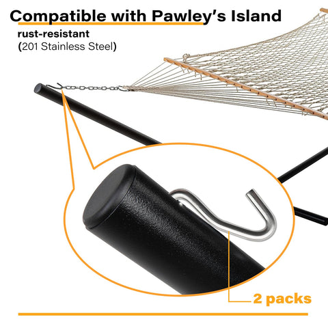Aucuqu 201 stainless steel hammock hook demonstrating outdoor durability.
