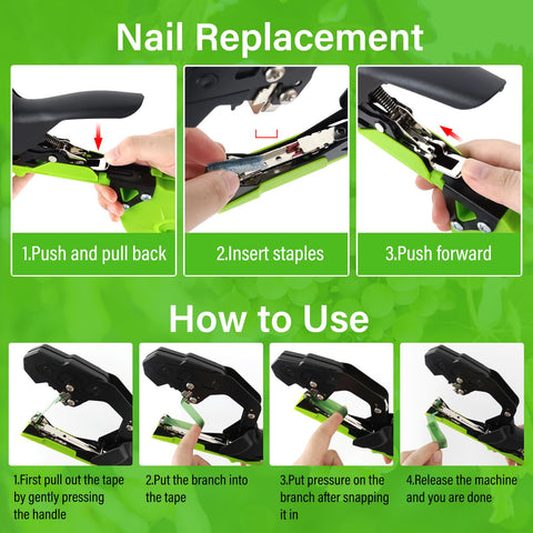 Audasi ergonomic handle design reduces fatigue during tying tasks.
