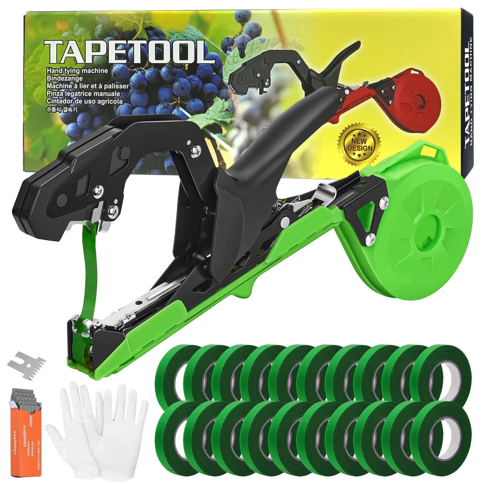Audasi plant tying machine kit ready for garden use to secure plants.