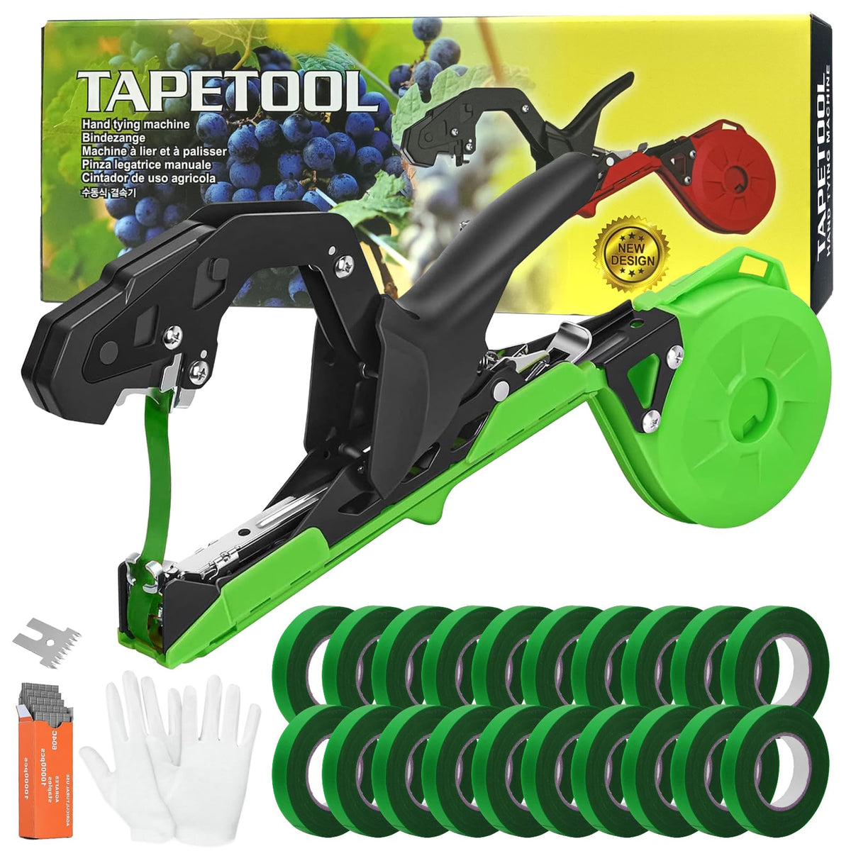 Audasi plant tying machine kit ready for garden use to secure plants.