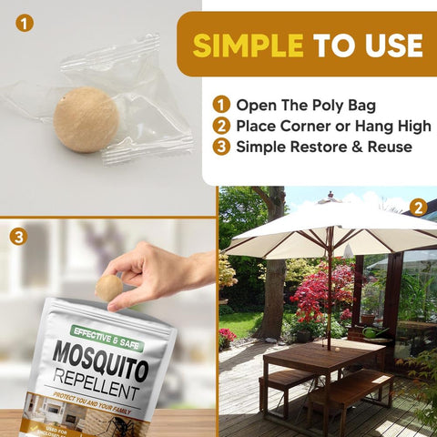 AUDQQM mosquito repellent ball in bedroom creates a calmer, bite-free space