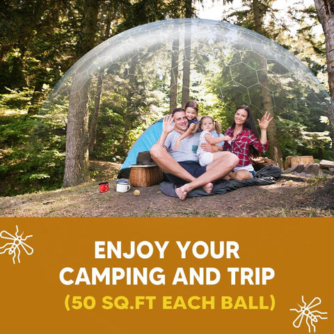 AUDQQM repellent ball on porch provides ambient protection outdoors