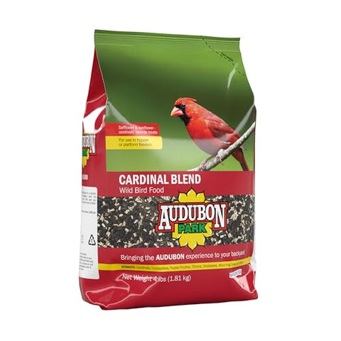 Audubon Park Cardinal Blend seeds close-up showing seed variety for birds
