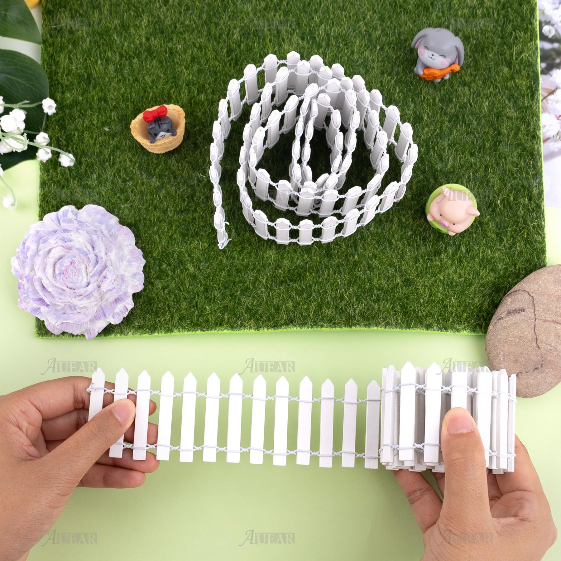 AUEAR fairy garden fence is perfect for DIY crafts and displays