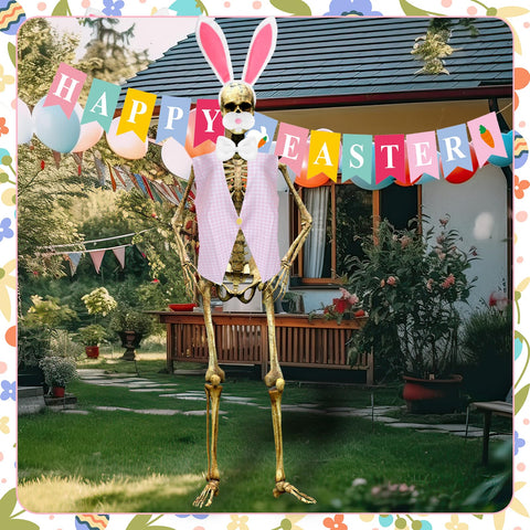 Augacage 12ft skeleton decor for garden or party scenes