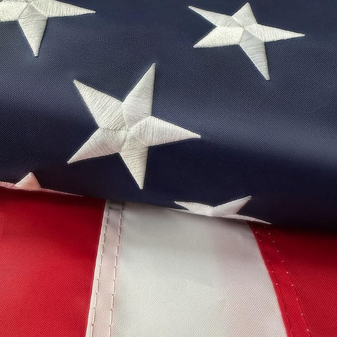 Augenstern American flag with embroidered stars for durable outdoor display.