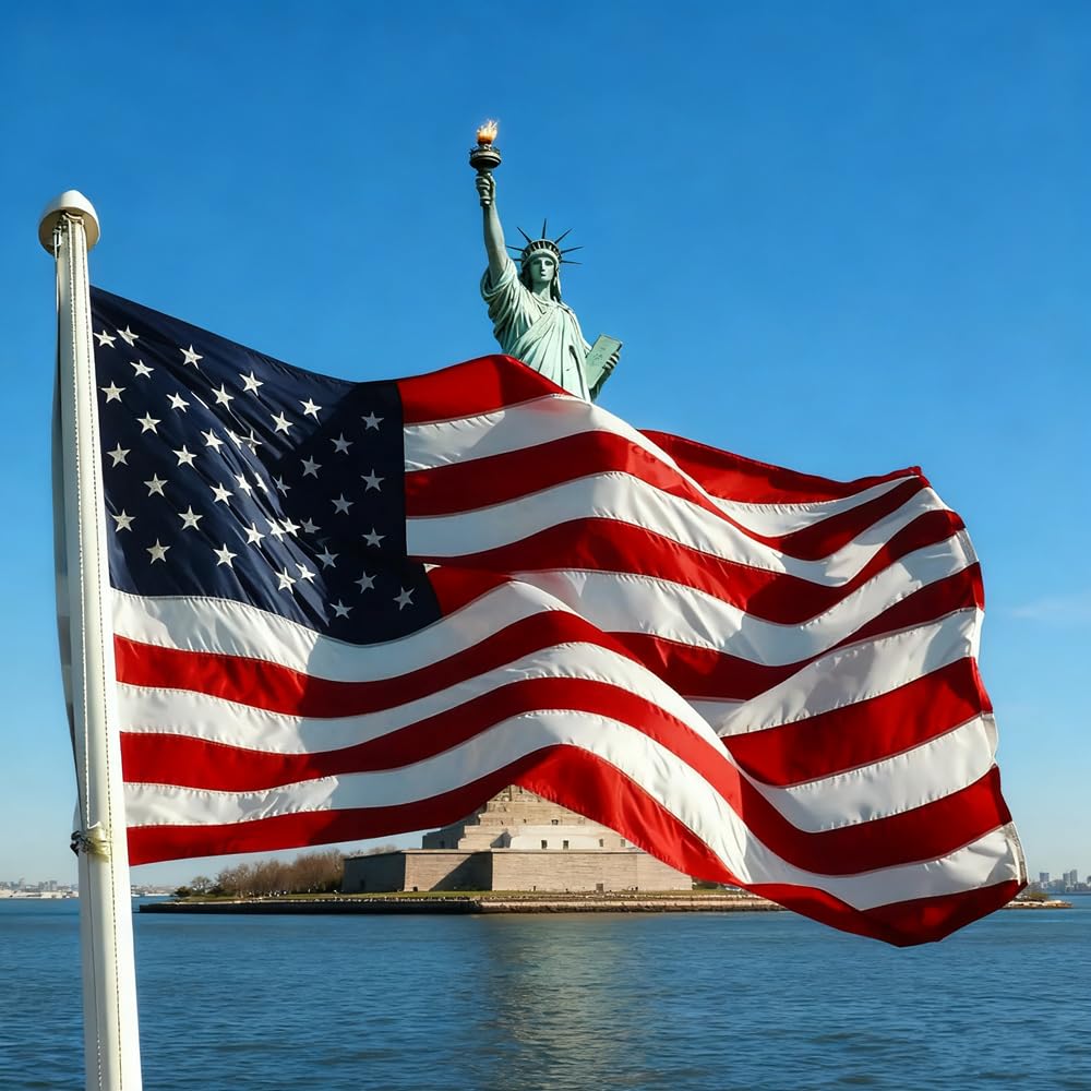 Augenstern flag ideal for outdoor garden or entryway display.