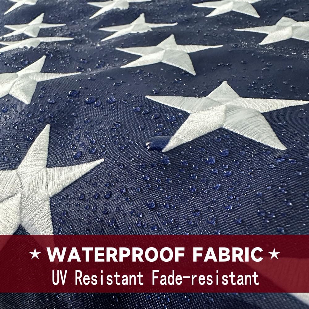 Augenstern heavy-duty outdoor flag designed to endure wind and rain.