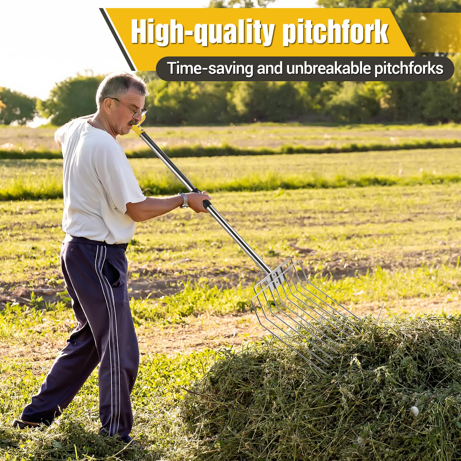 AugFir Pitchfork versatile for gardening and farming tasks