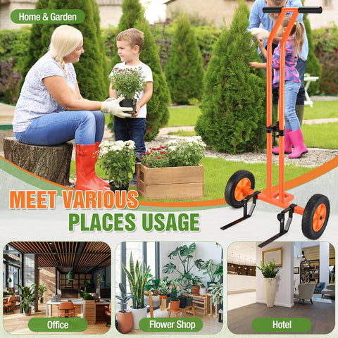 AugFir plant dolly is suitable for indoor and outdoor tasks