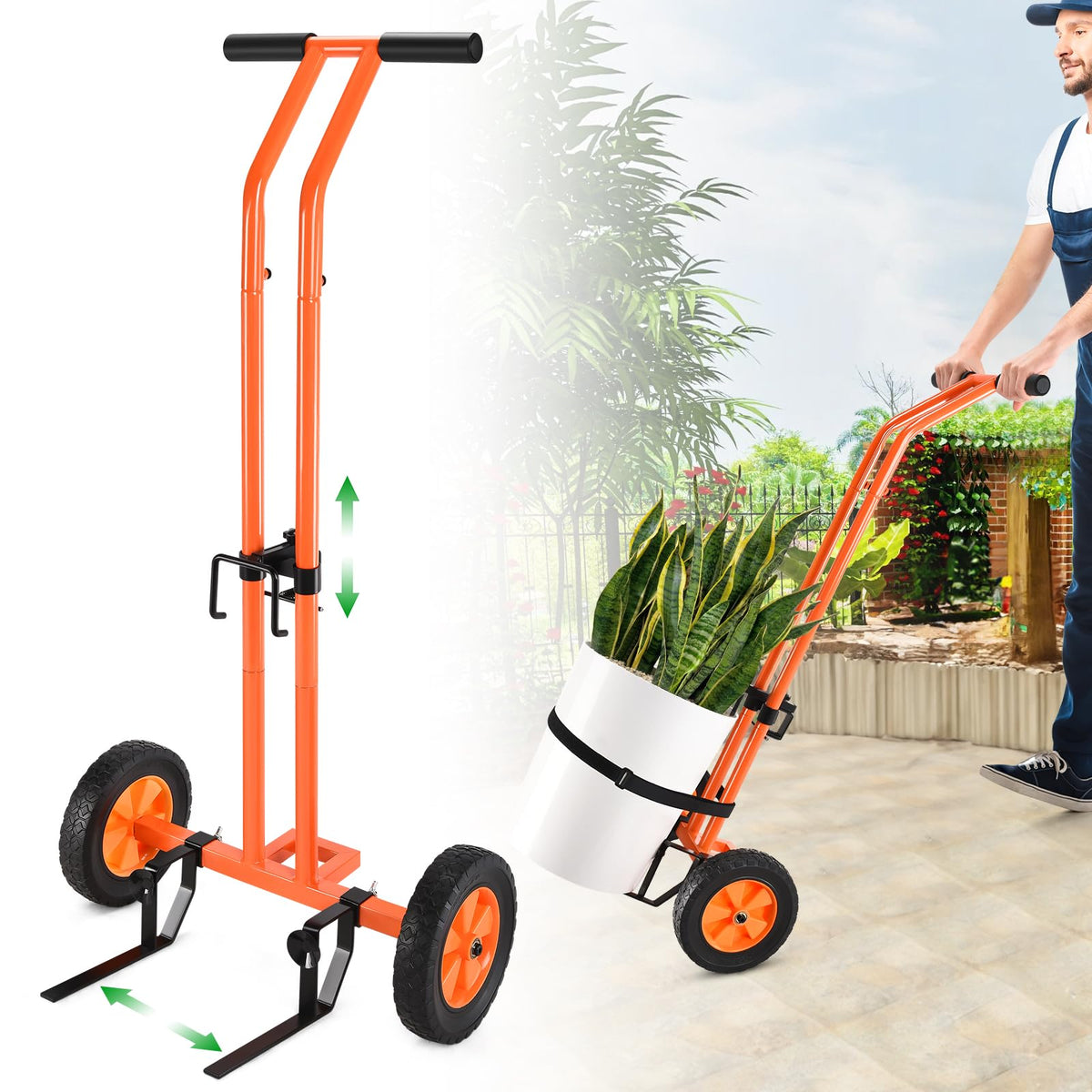 AugFir plant dolly wheels enable effortless pot moves on patios