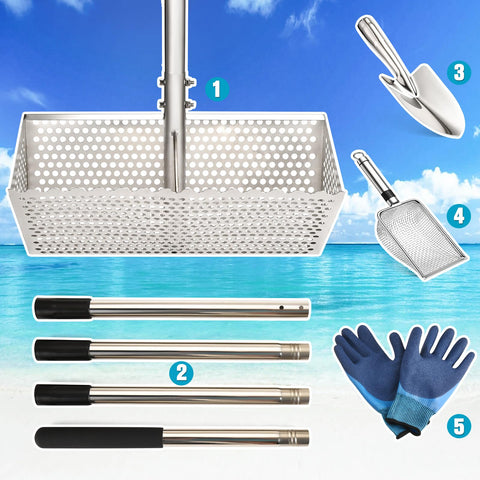 AugFir Sand sifter also helps with shells and shark teeth discoveries.