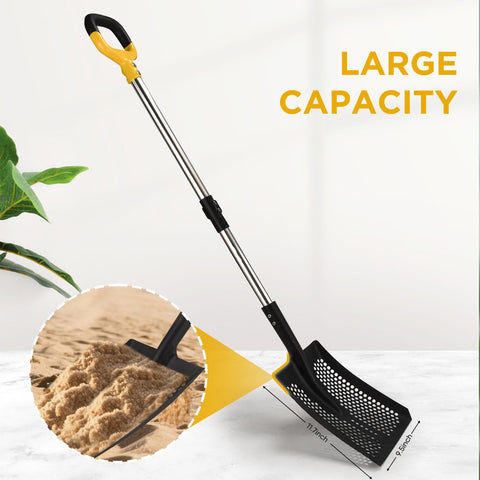 AugFir sand sifter shovel multi-use tool for yard and garden tasks