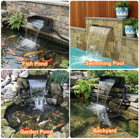 Augicy 850 GPH submersible pump delivers strong, stable water flow