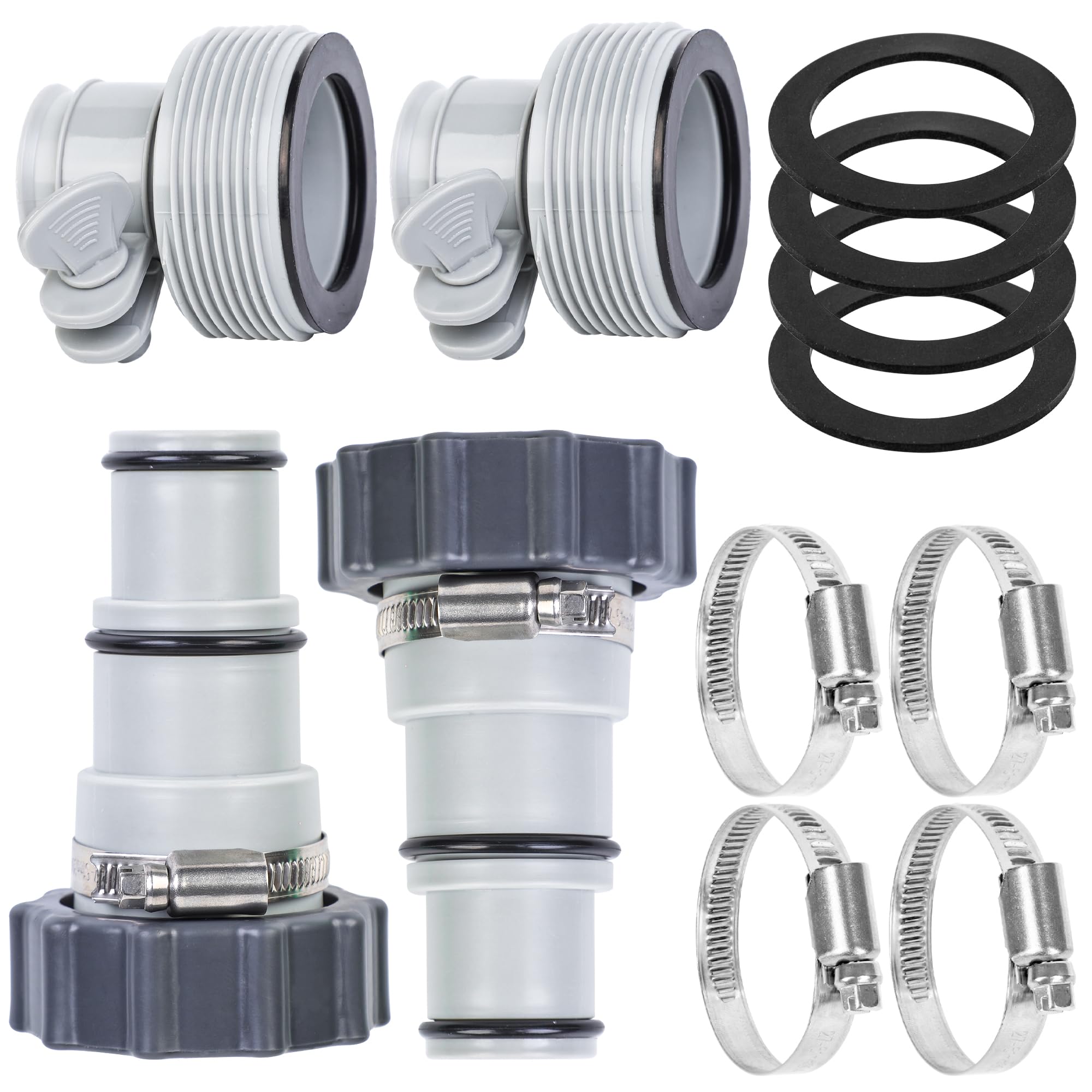 Augisteen A-type hose adapter for 2 3/8 in threads, ensuring a snug 1.25–1.5 in hose connection.
