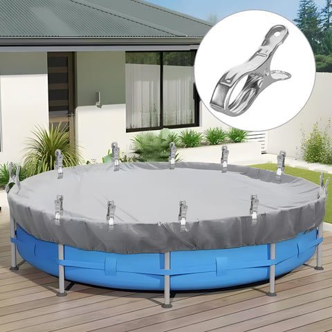Augisteen stainless steel clamps are large and sturdy for quick, secure installation.