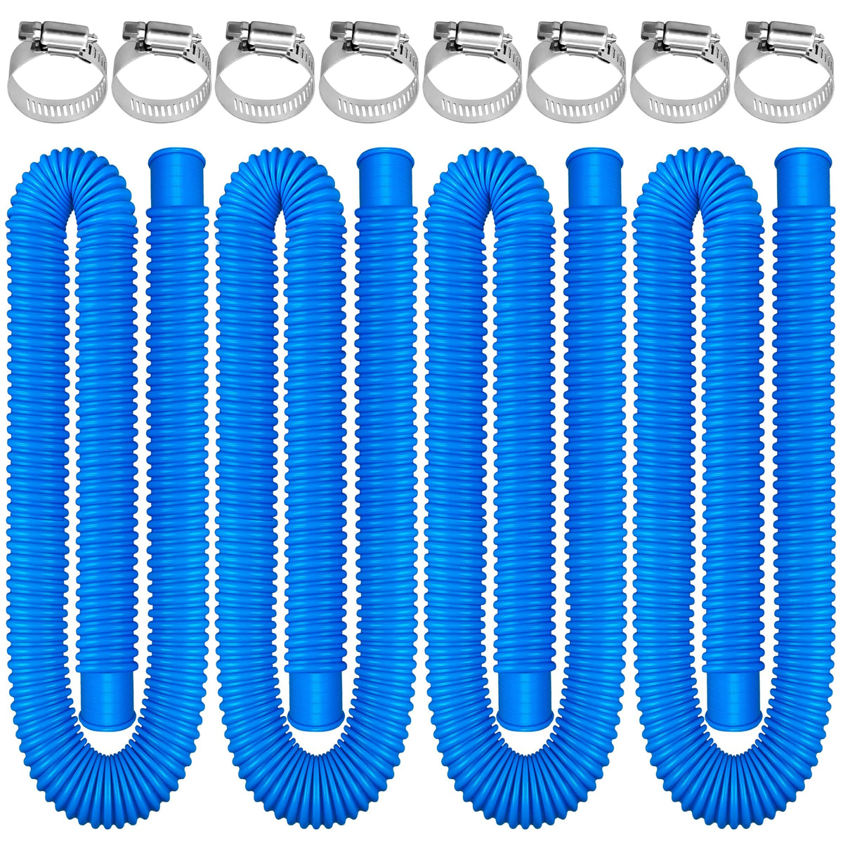 Augisteen pool hose 1.25in x 59in blue pack for above-ground pools
