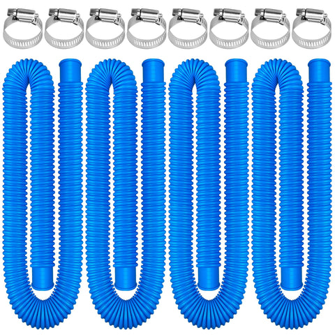 Augisteen pool hose 1.25in x 59in blue pack for above-ground pools