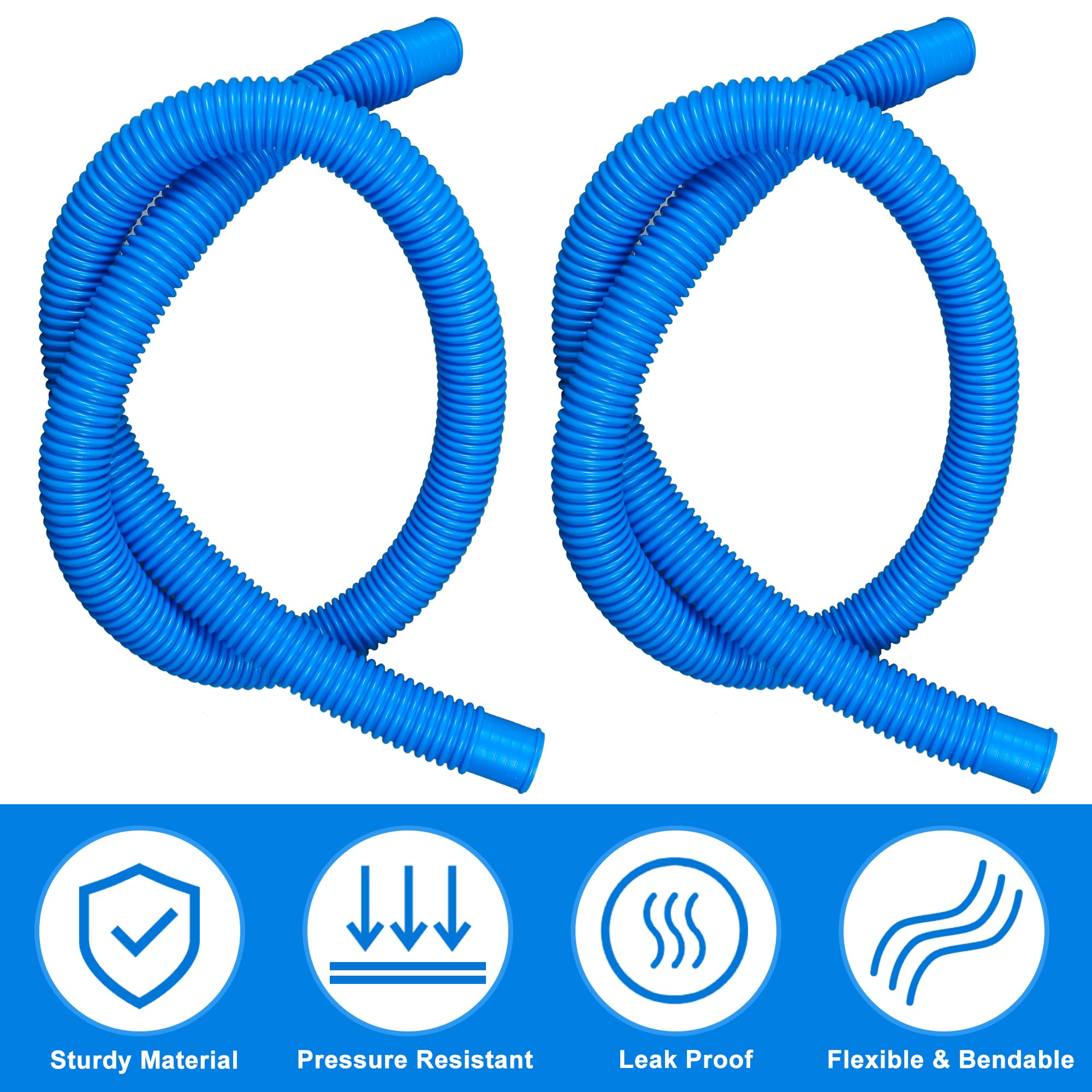 Augisteen hose compatible with pumps and surface pool components