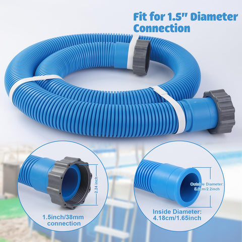 Durable PE and EVA material for flexible pool hose performance