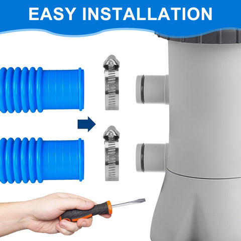 Durable 1.25in diameter hose by Augisteen for reliable pool plumbing