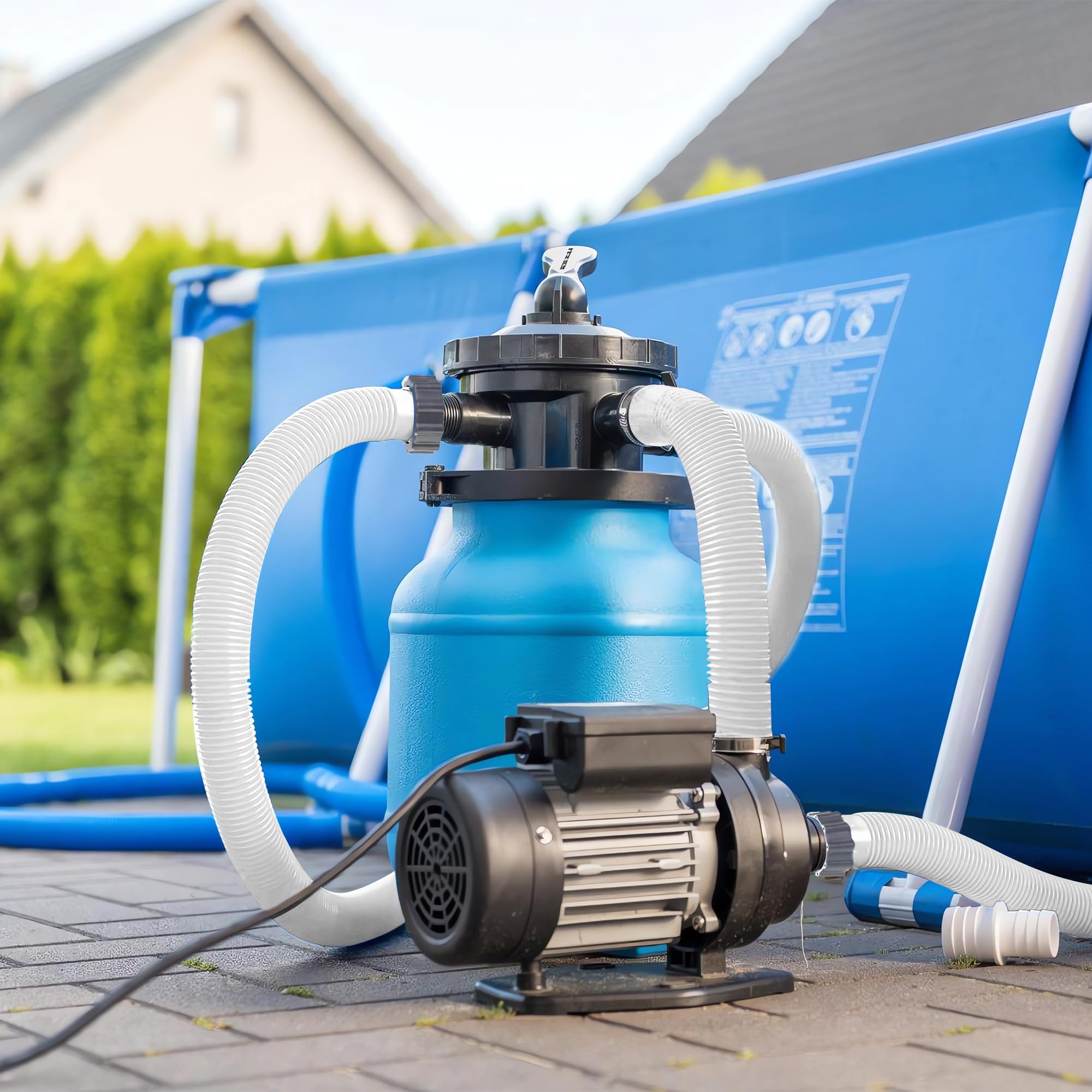 Augisteen durable hose supports reuse around the pool and storage