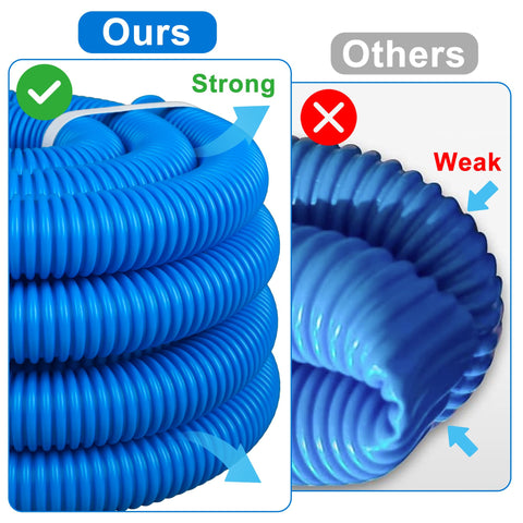 Augisteen four-pack hoses arranged for easy storage