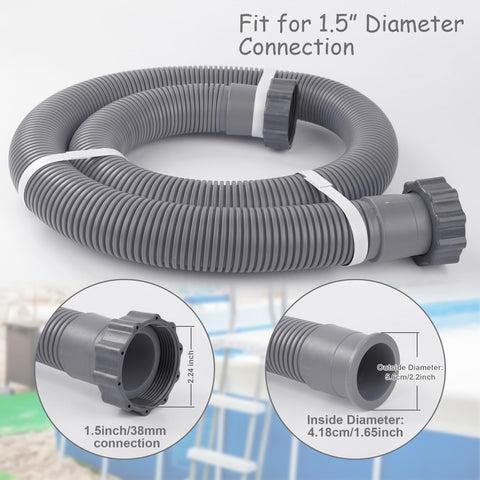 Augisteen hose ends showing nuts for easy installation.
