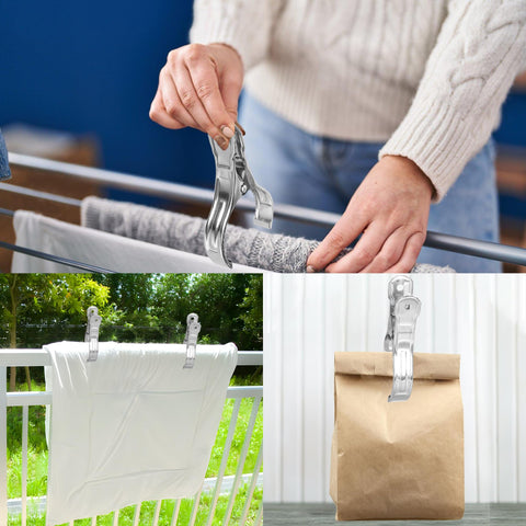Augisteen windproof clips support outdoor setups from towels to tents.
