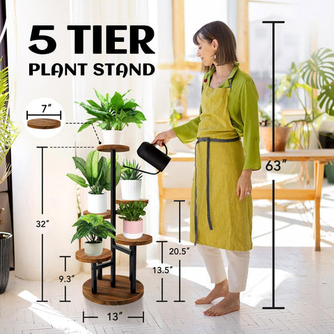 AUGOSTA plant stand base detail highlighting sturdy iron frame and wide 13 inch base.