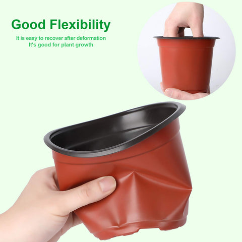 Augshy 6-inch pot is stackable for compact storage.