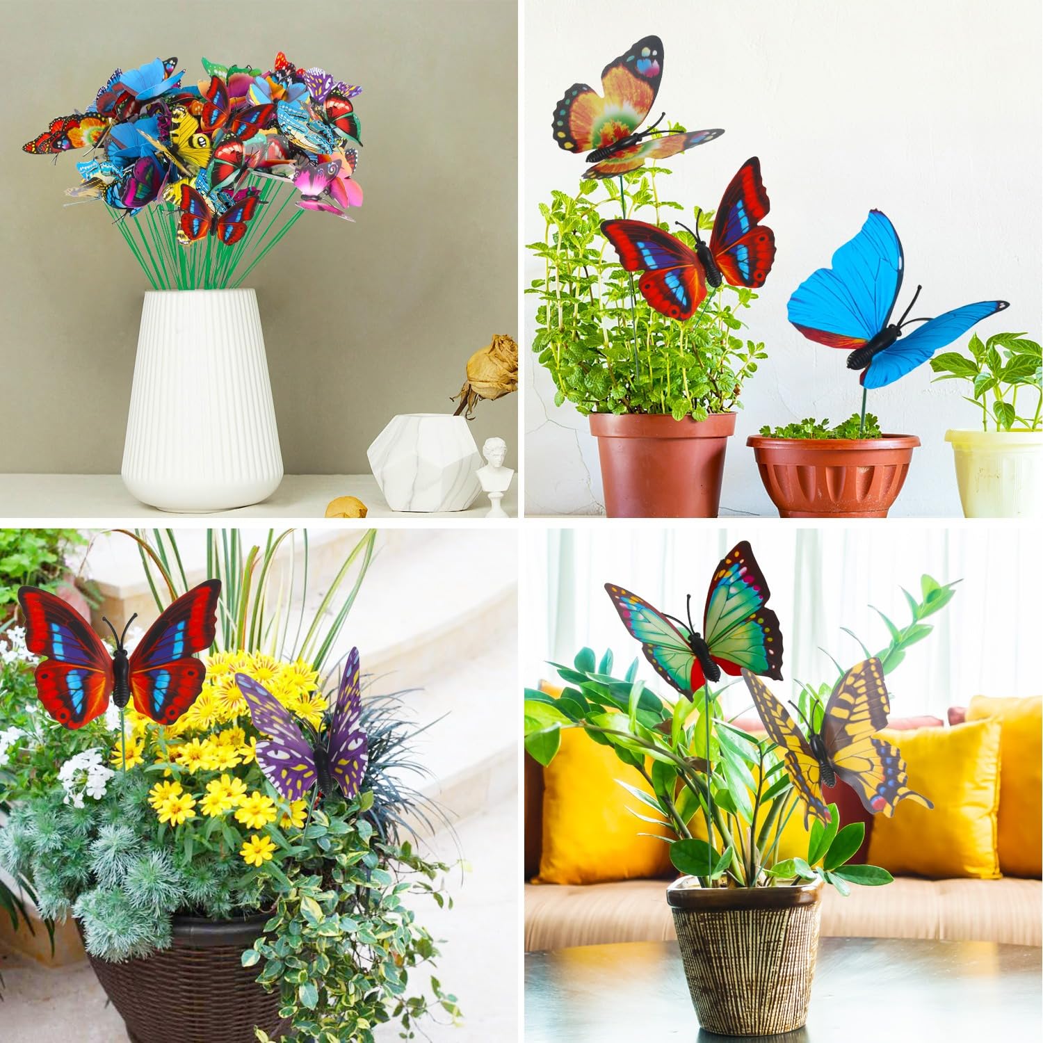 Augshy butterfly stakes suitable for storefront decorations.