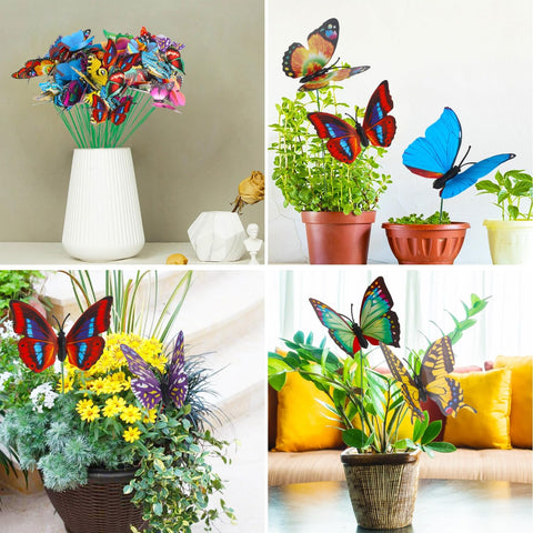 Augshy butterfly stakes suitable for storefront decorations.